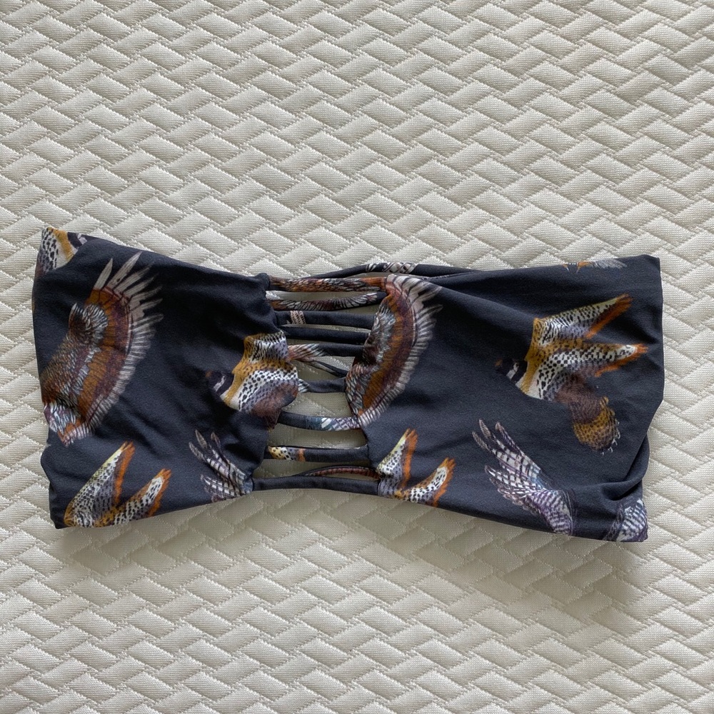 Boys & Arrows Strappy Bandeau Swimsuit Top Medium